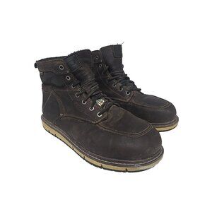 KEEN MENS SAN JOSE 6" WP ALUMINUM TOE Work Boots CASCADE BROWN/BLACK Size 10D